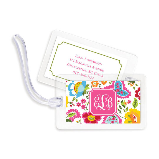 Bright Floral Luggage Tags